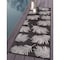 World Rug Gallery Contemporary Palm Leaves Textured Flat Weave Indoor/Outdoor Runner Rug 2'x7' Black 111BLACK2X7 - alternate 6